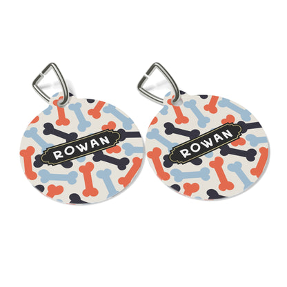 Round pet tag