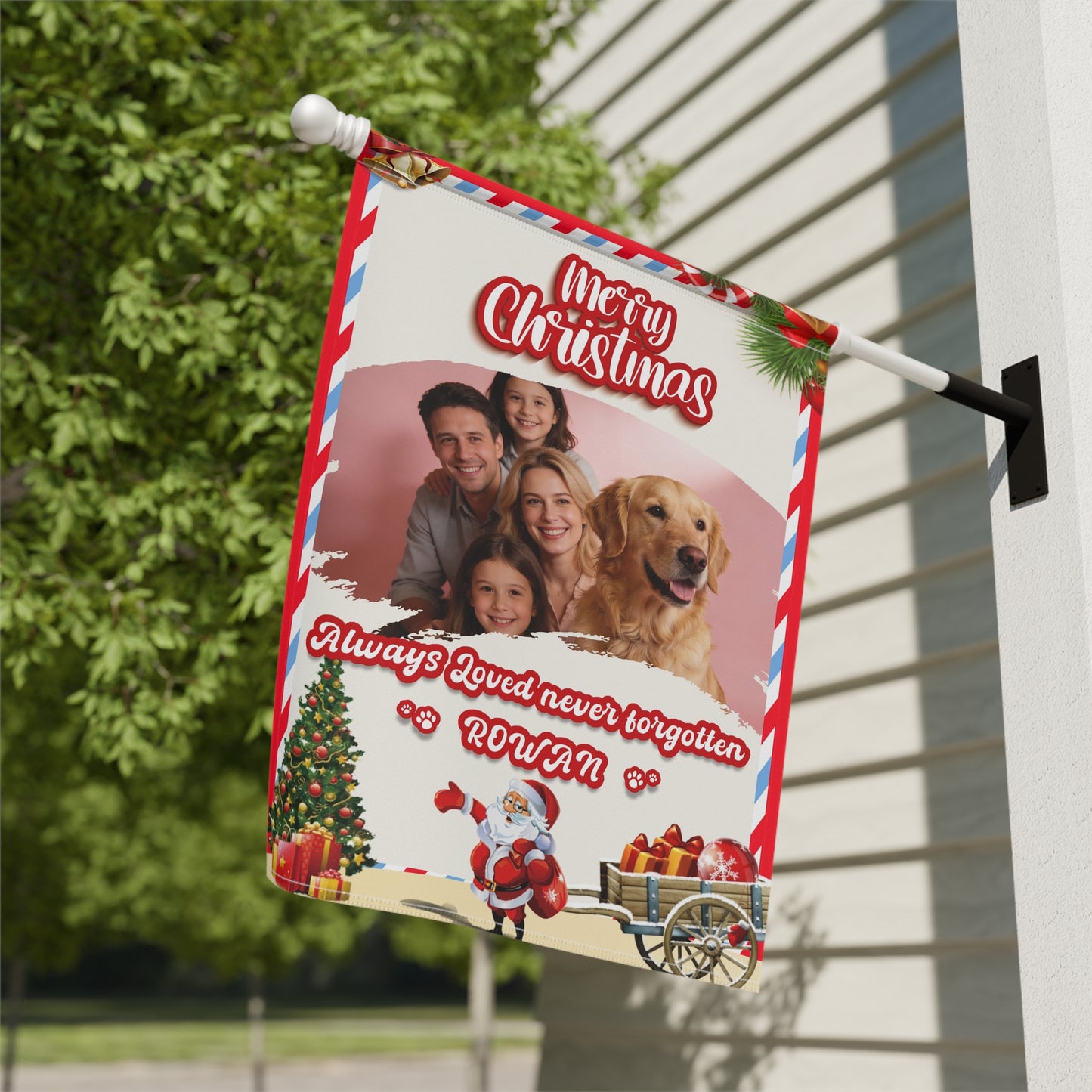 Christmas Garden & House Banner