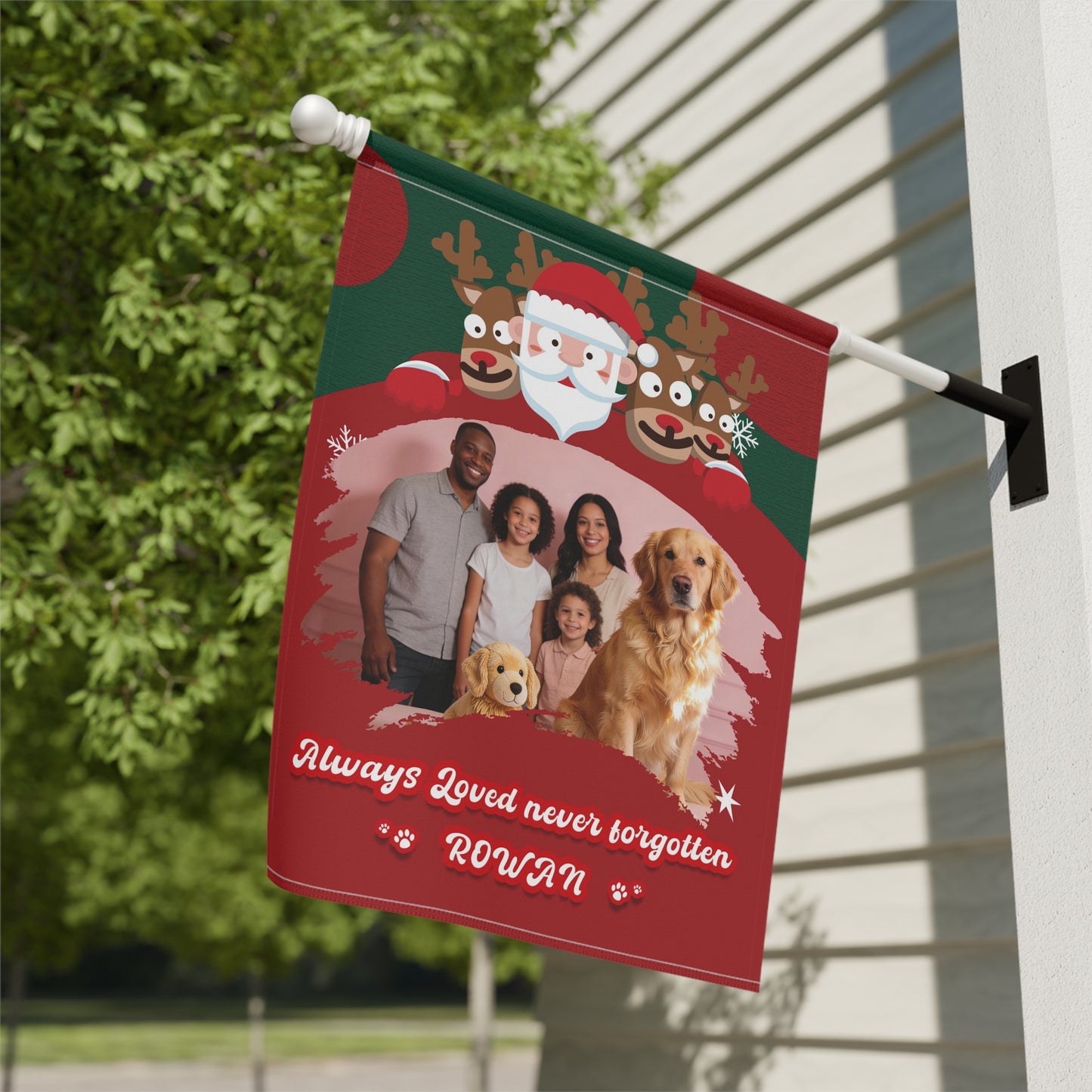 Christmas Garden & House Banner