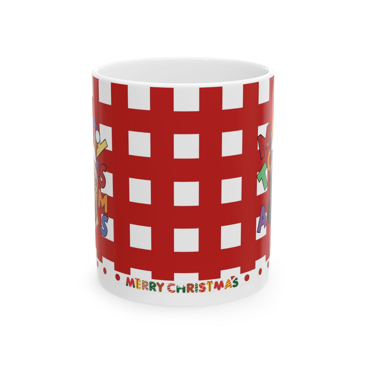 Christmas Custom Pet Portrait Cup