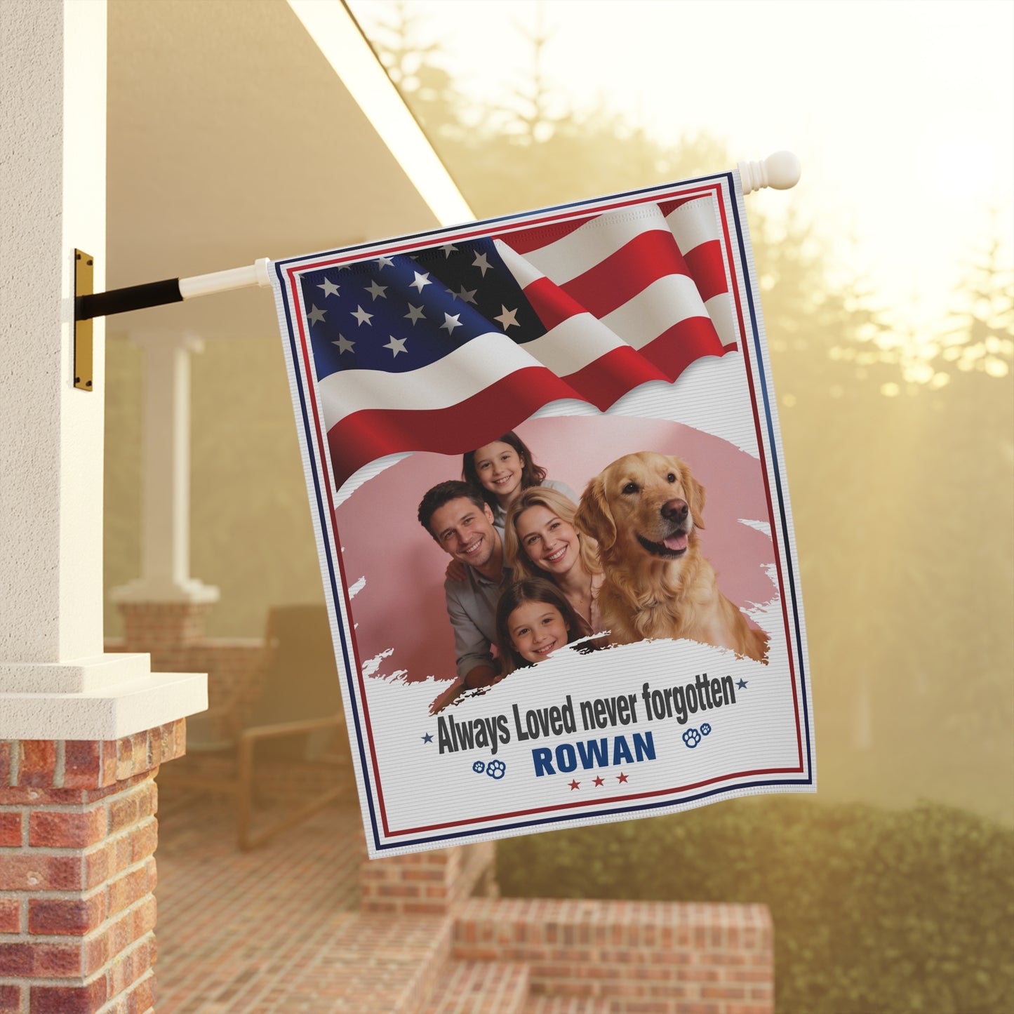 Memorial Day Garden & House Banner