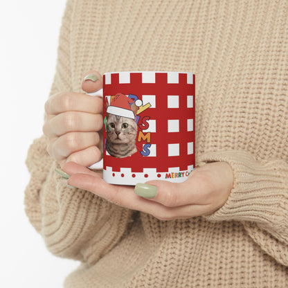 Christmas Custom Pet Portrait Cup