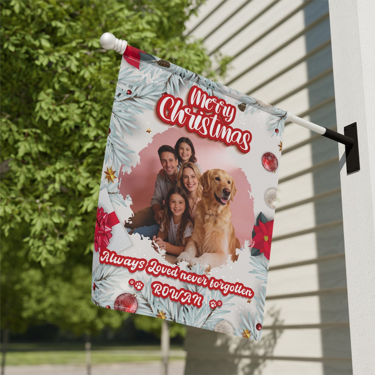 Christmas Garden & House Banner