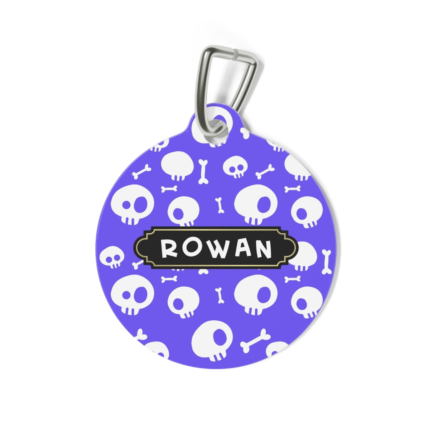 Halloween Round pet tag