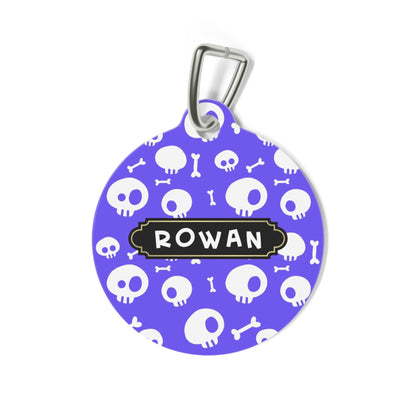 Halloween Round pet tag
