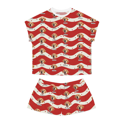 Customized Christmas pet items Women's Short Pajama Set
