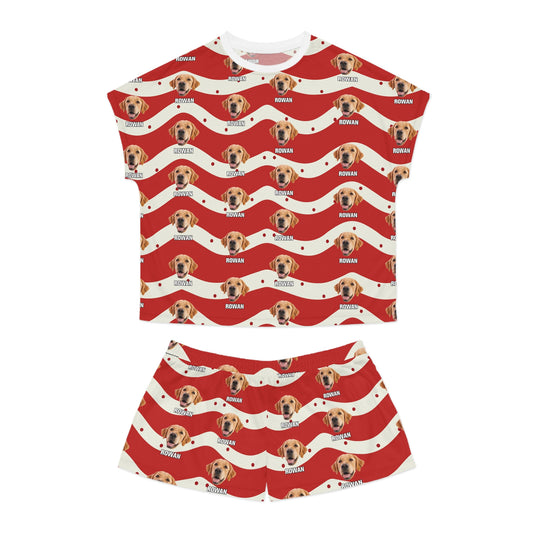 Customized Christmas pet items Women's Short Pajama Set