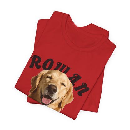 CUSTOM PERSONALIZED DOG PHOTO -DOG'S FAVORITE HUMAN SHIRT - PERSONALIZED PET T-SHIRT